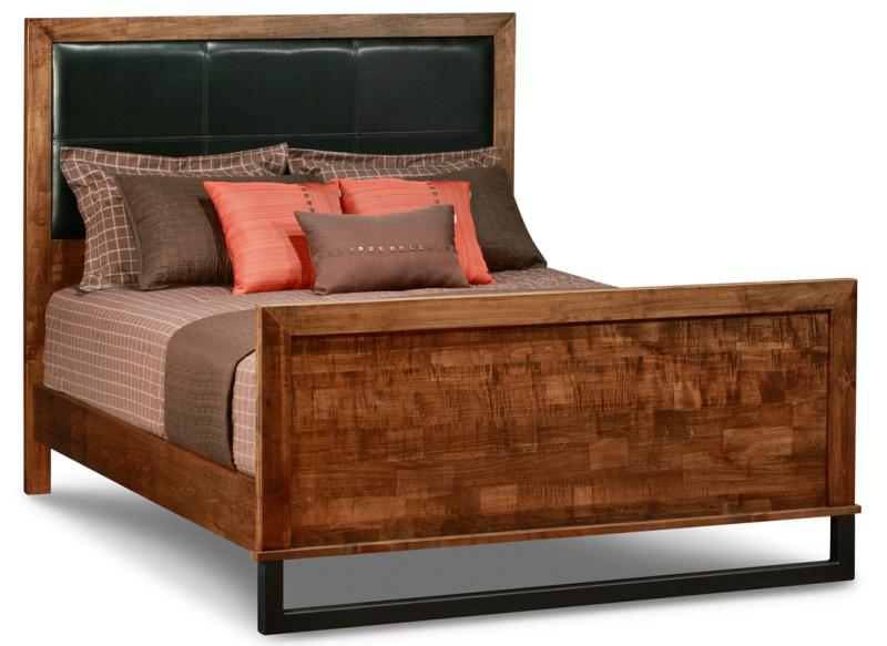 Cumberland Bed w/Upholstered Headboard w/high Footboard Collection