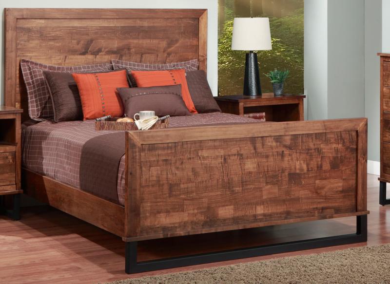 Cumberland Bed w/wood Headboard w/high Footboard Collection