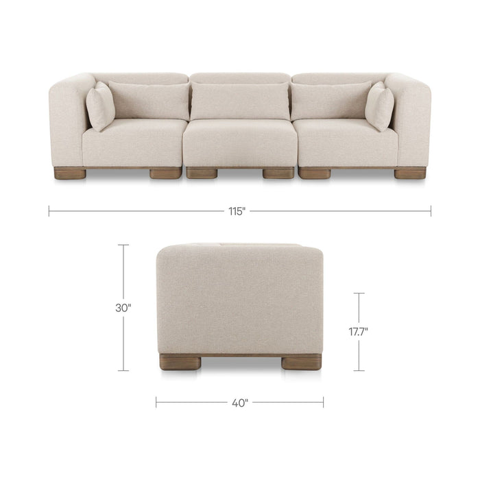 June - Modular Sofa - Oatmeal