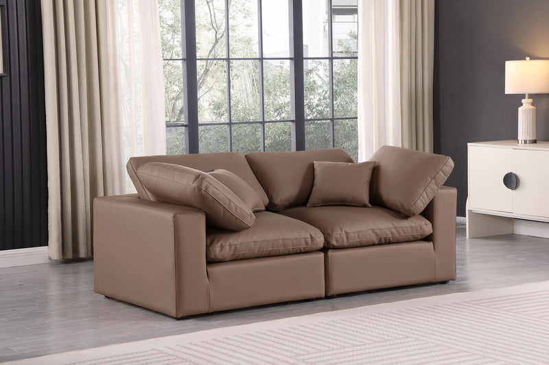 Comfy - Faux Leather Modular Sofa 2 Seats