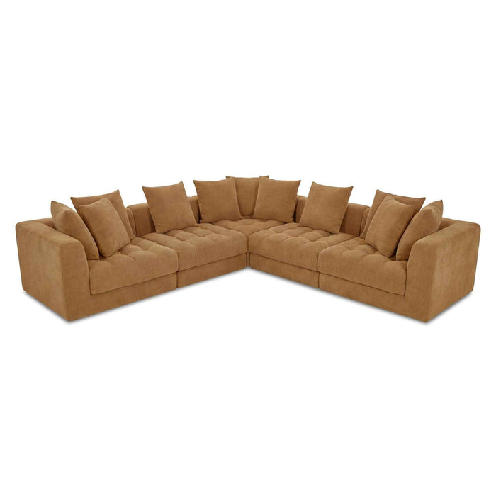 Davie - Classic L Modular Sectional - Golden Yellow