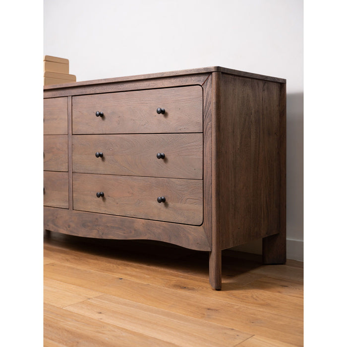 Mabel - 6 Drawer Dresser - Dark Brown