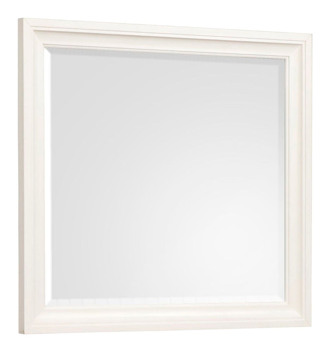Kingston - Landscape Mirror - Whisper White And Cerused Nutmeg