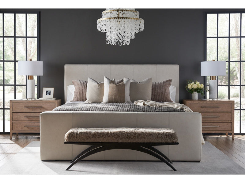 Modern - Bowie King Bed - Light Gray