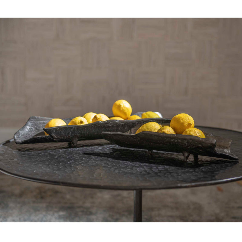 Caryn - Trays (Set of 2) - Nickel