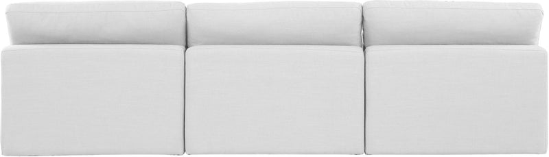Comfy - Linen Modular Armless Sofa 3 Seats