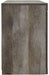 Wynnlow - TV Stand With Faux Firebrick Fireplace Insert - Gray