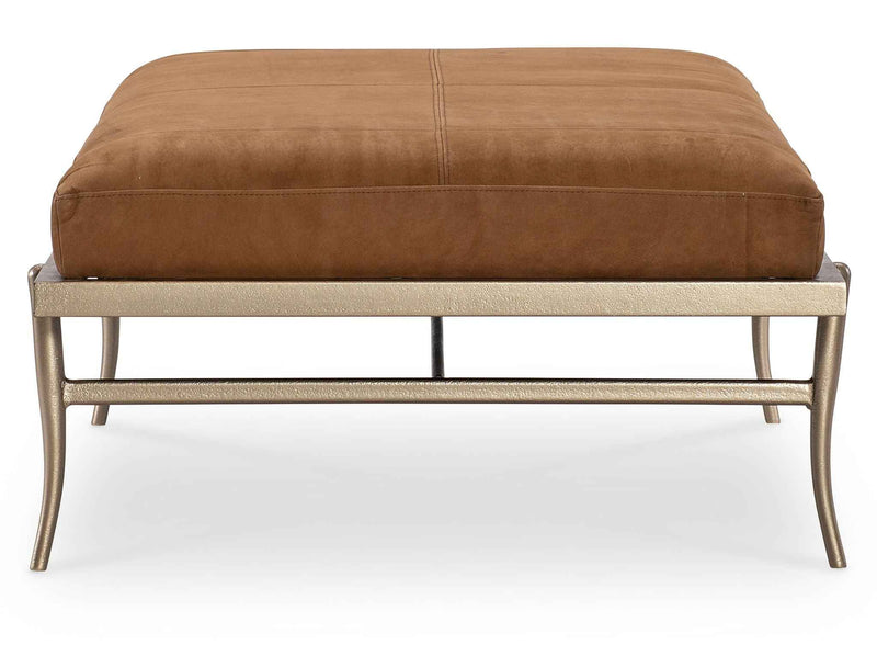 Melange - Tobin Cocktail Ottoman - Brown