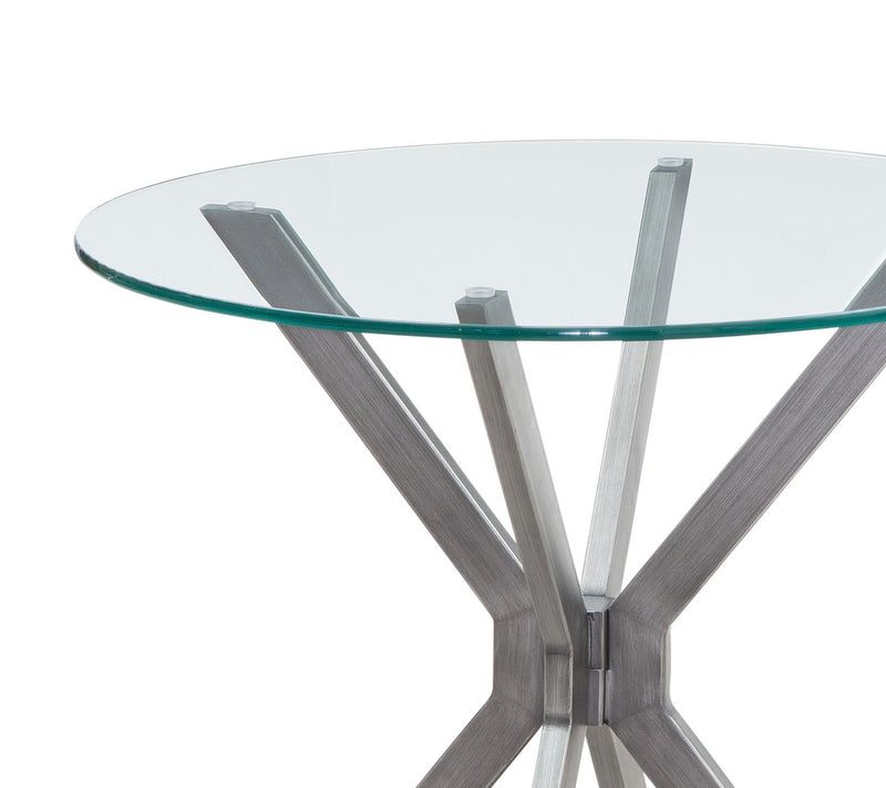 Deen - Round End Table - Gray