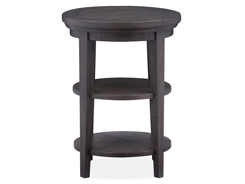 Westley Falls - Round Accent End Table - Graphite