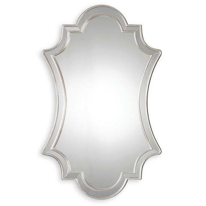 Elara - Wall Mirror - Antiqued Silver