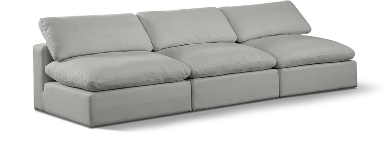 Comfy - Linen Modular Armless Sofa 3 Seats