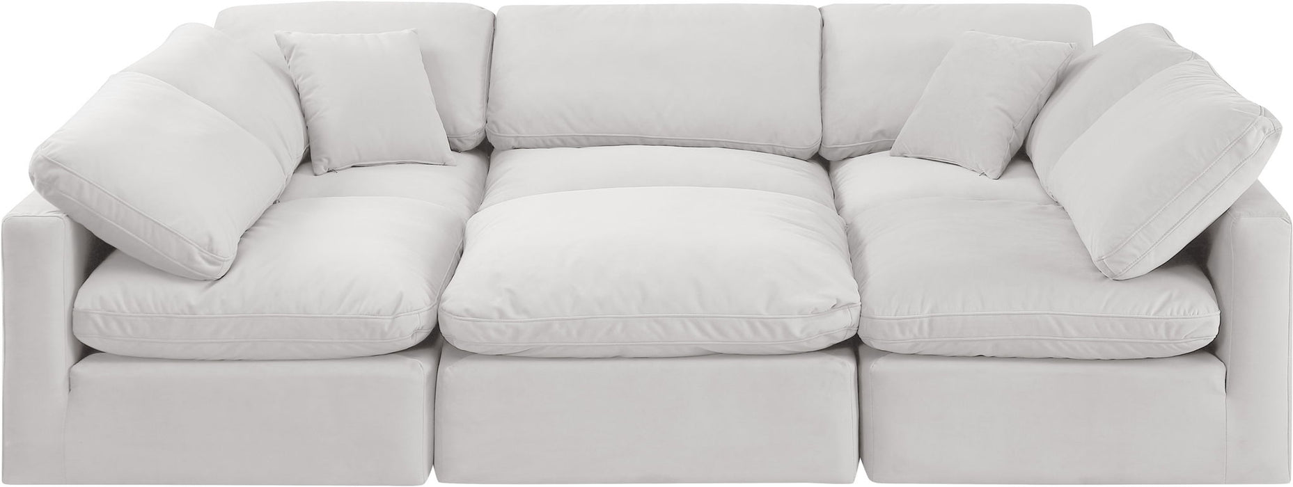Indulge - Velvet 6 Piece Modular Sectional
