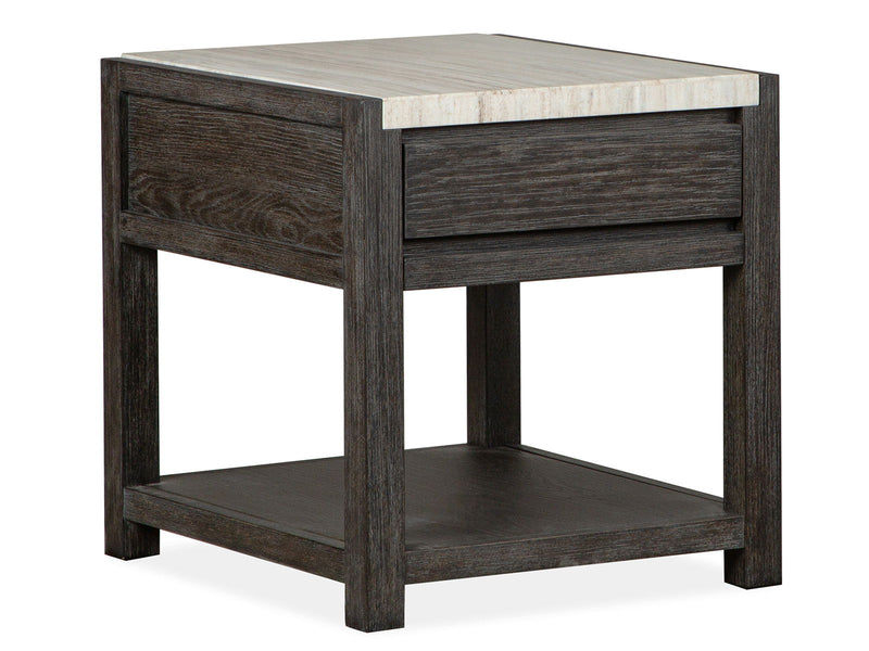 Plum Creek - Rectangular End Table - Ravenwood Black