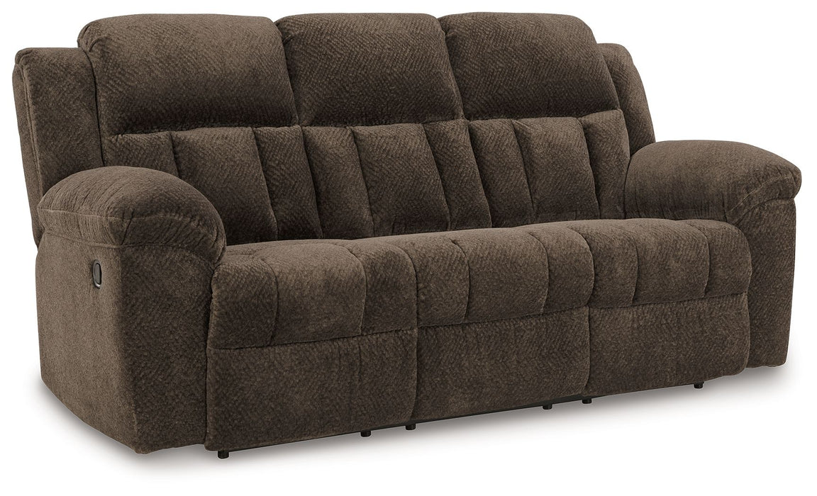 Frohn - Reclining Sofa - Fabric - Chocolate