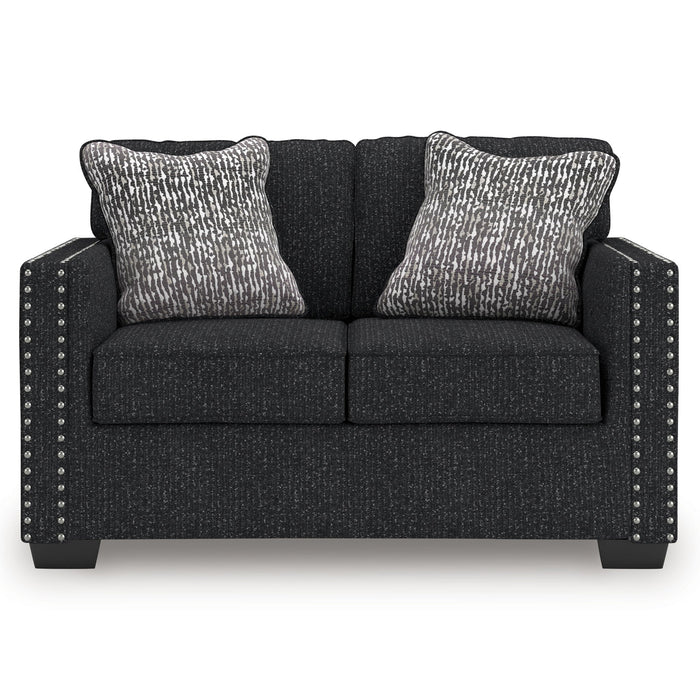 Jasmine Peaks - Loveseat - Coal