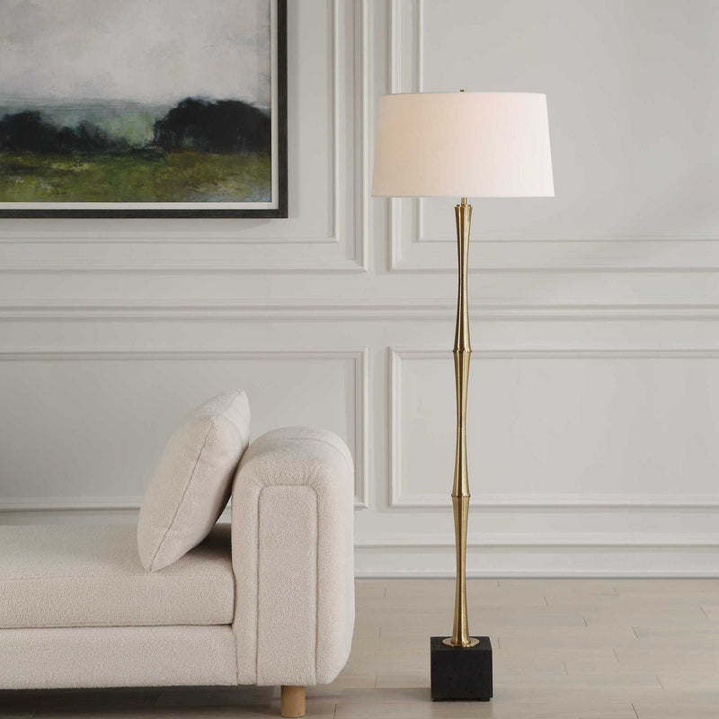 Shino - Antique Brass Floor Lamp