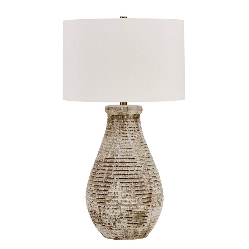 Dorothea - Textured Table Lamp - Brown / Gray