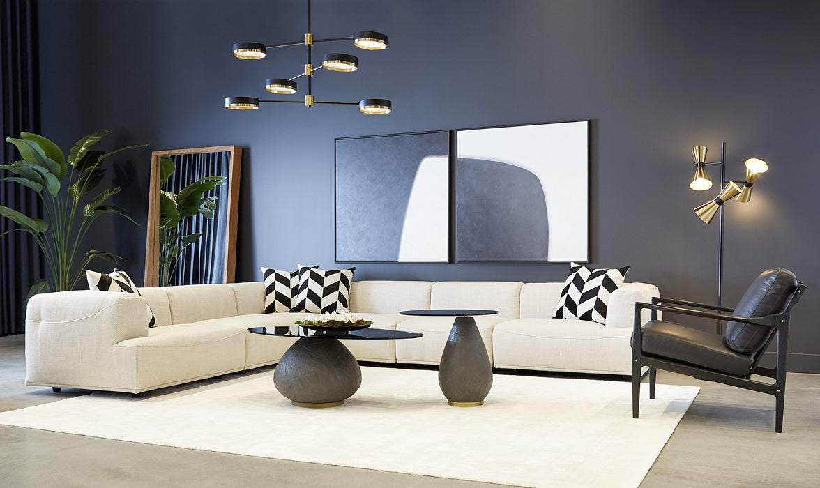 Darren Modular - Left Armchair - Moto Stucco