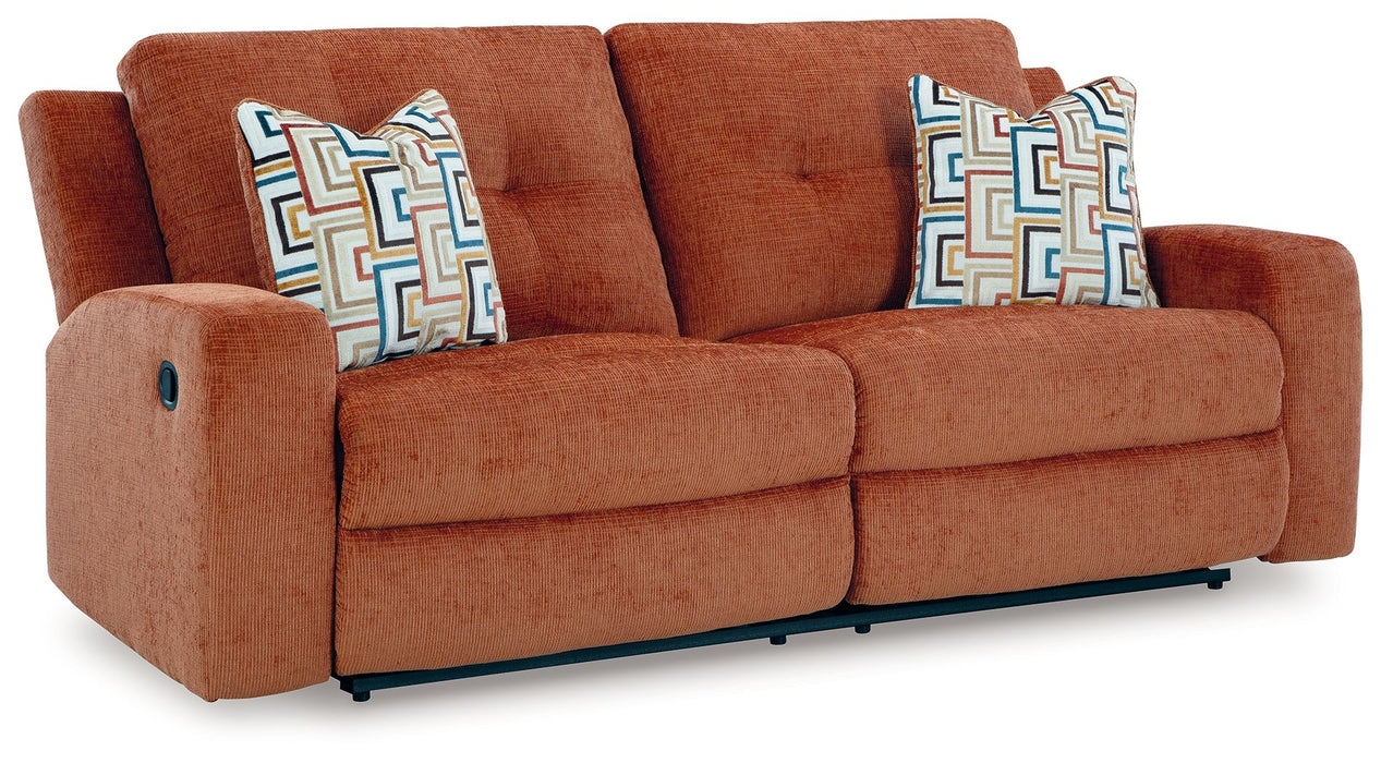 Danum - 2 Seat Reclining Sofa - Fabric - Spice