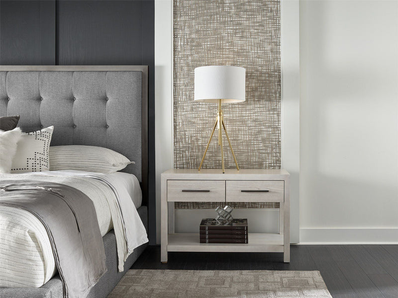 Modern Two Drawer Nightstand