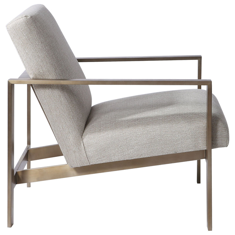 Wills - Contemporary Accent Chair - Beige