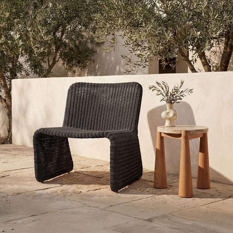 Ella - Outdoor Accent Chair - Gray / Charcoal