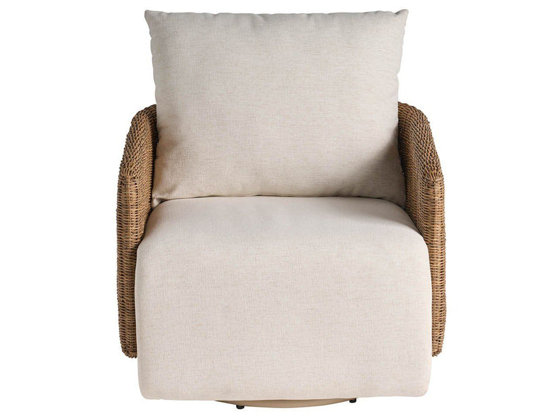 Enzo - Swivel Chair - Beige / Light Brown