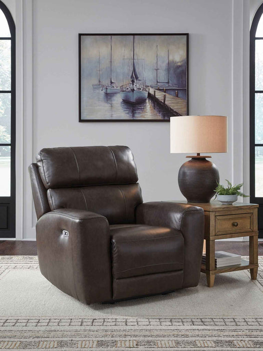 Crossplex - Power Recliner / Adjustable Headrest - Smoke