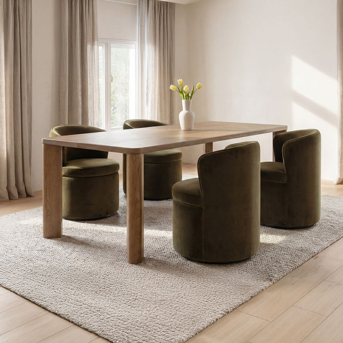 Segment - Large Dining Table - Dark Brown