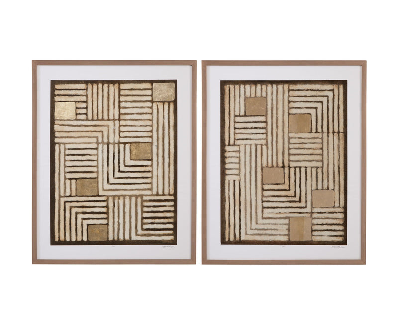 Purlin I Framed Print - Brown