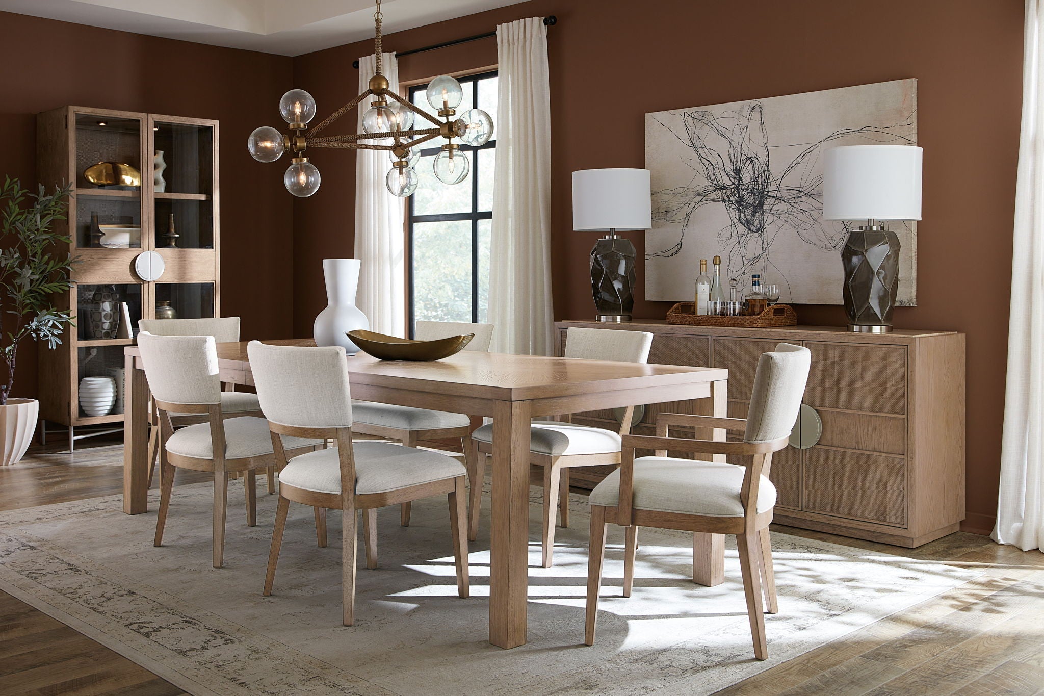 Sonnet - Rectangular Dining Table With One 18" Leaf - Dark Gray / Ligh ...