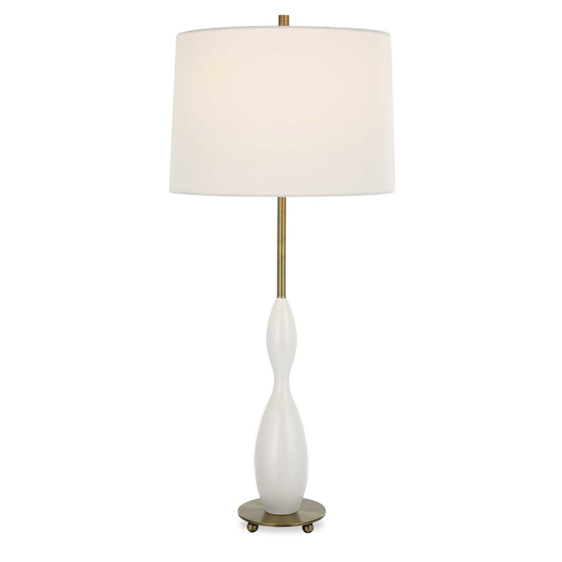Annora - Glossy Table Lamp - White