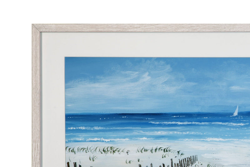 Open Invitation Framed Print - Blue