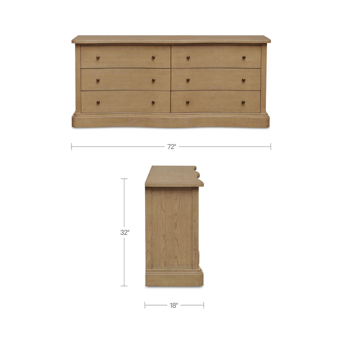 Clarence - 6 Drawer Dresser - Natural