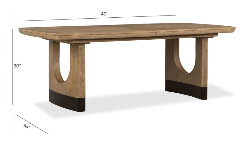 Tristan - Extendable Trestle Dining Table - Swiss Coffee