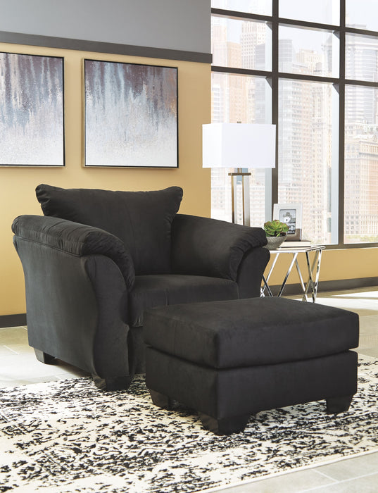 Darcy Ottoman - Black