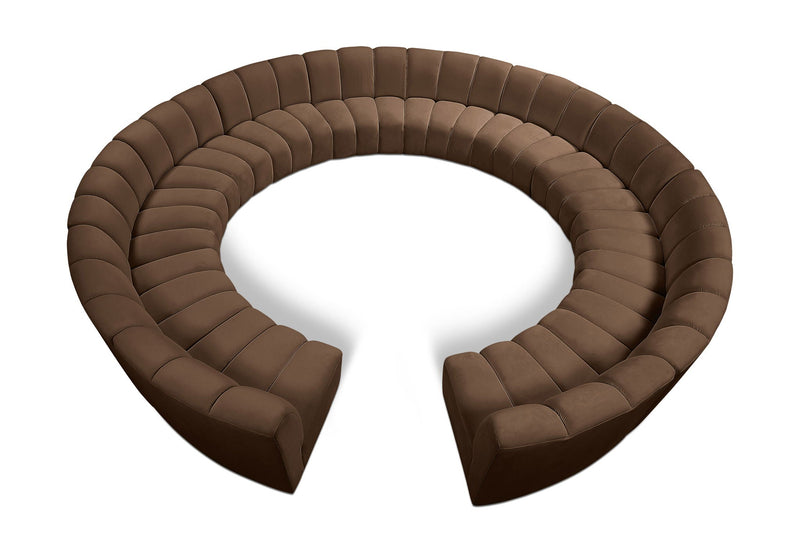 Infinity - 12 Piece Velvet Modular Sectional