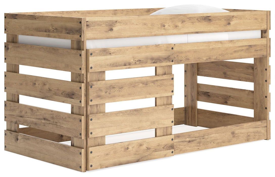 Larstin Brown Twin Loft Bed