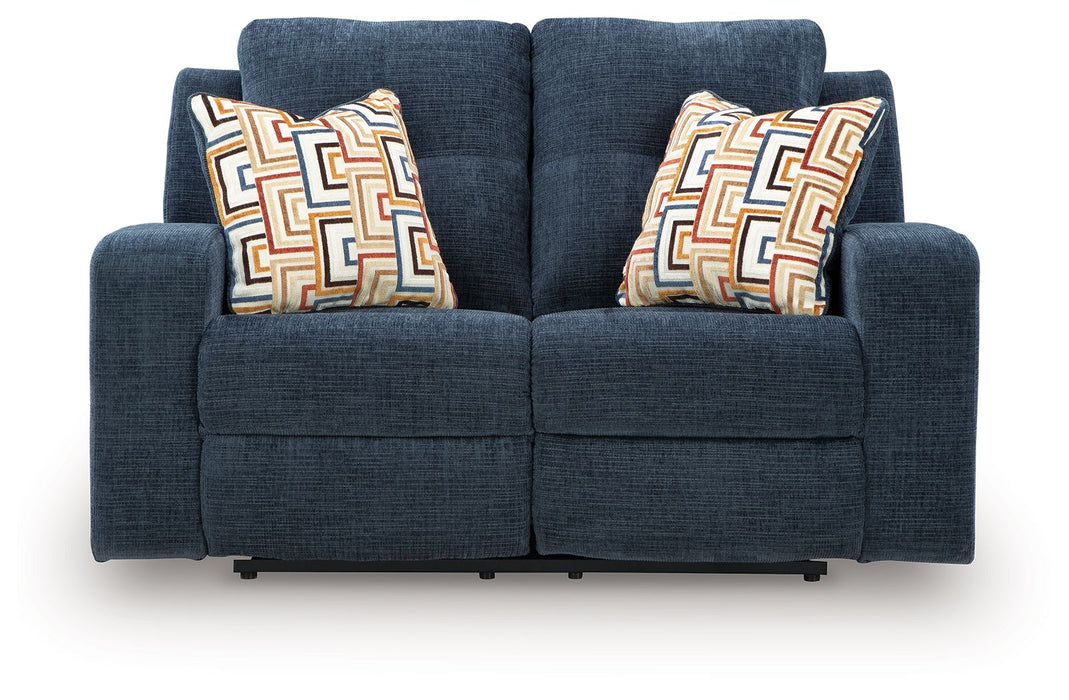 Danum - Reclining Loveseat - Fabric - Ink