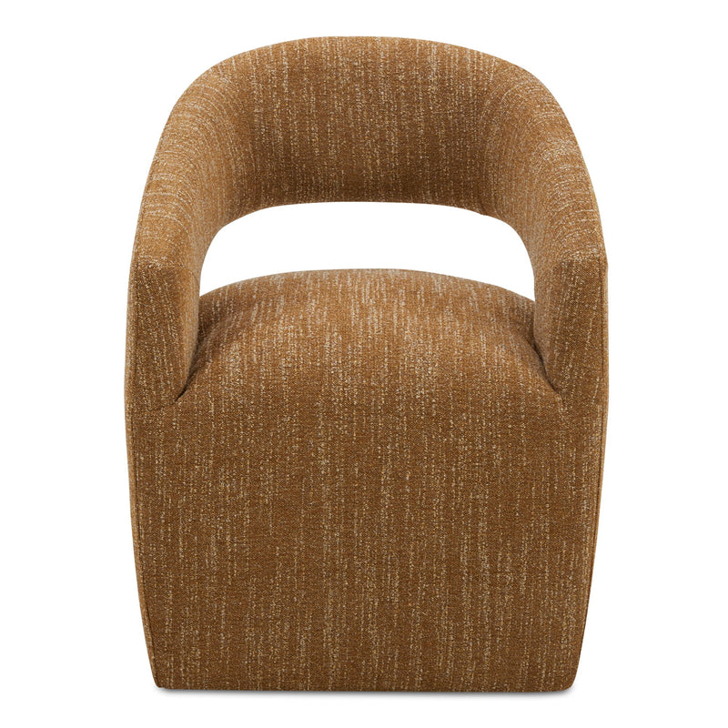 Barrow - Rolling Dining Chair - Amber Glow / Yellow