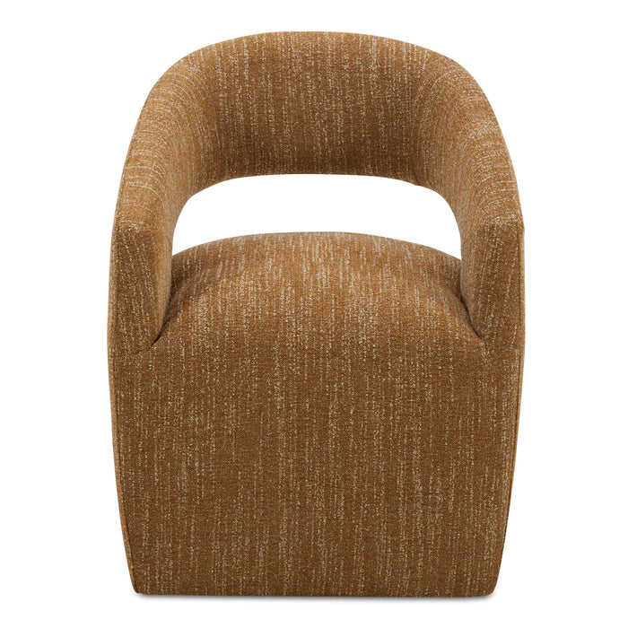 Barrow - Rolling Dining Chair - Amber Glow / Yellow