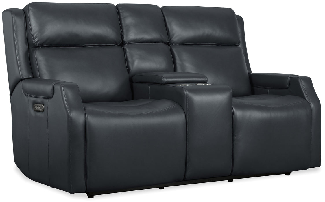 Nelson Zero Gravity Power Console Loveseat with Power Headrests and Lumbar
