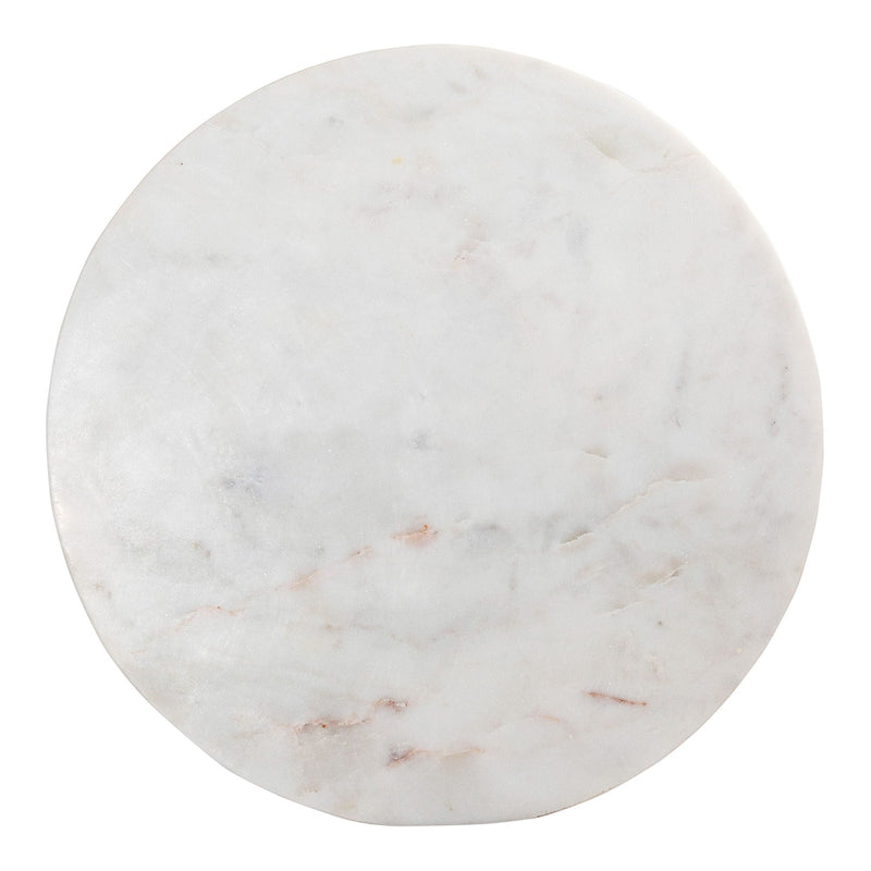 Grace - Marble Accent Table - White