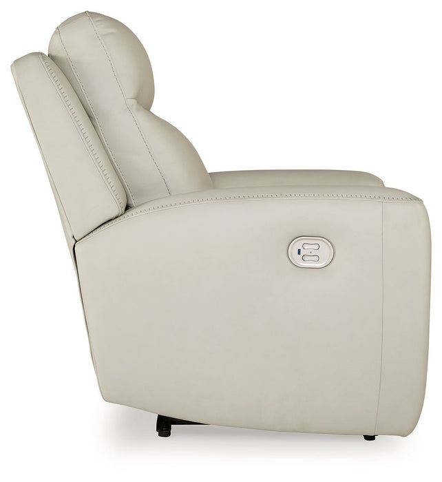 Mindanao - Pwr Recliner/Adj Headrest - Leather Match - Coconut