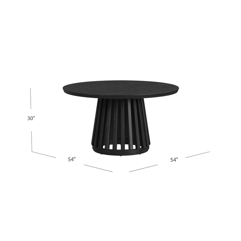 Mateo - Round Dining Table - Black