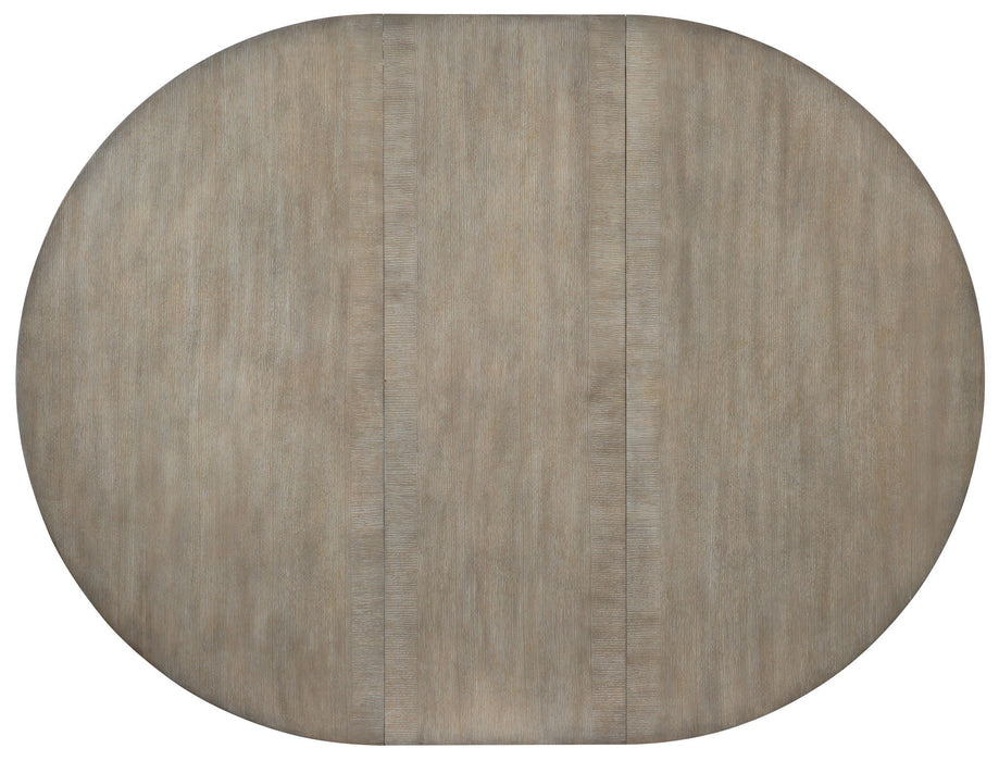 Affinity - 48" Round Pedestal Dining Table With 1-18" Leaf