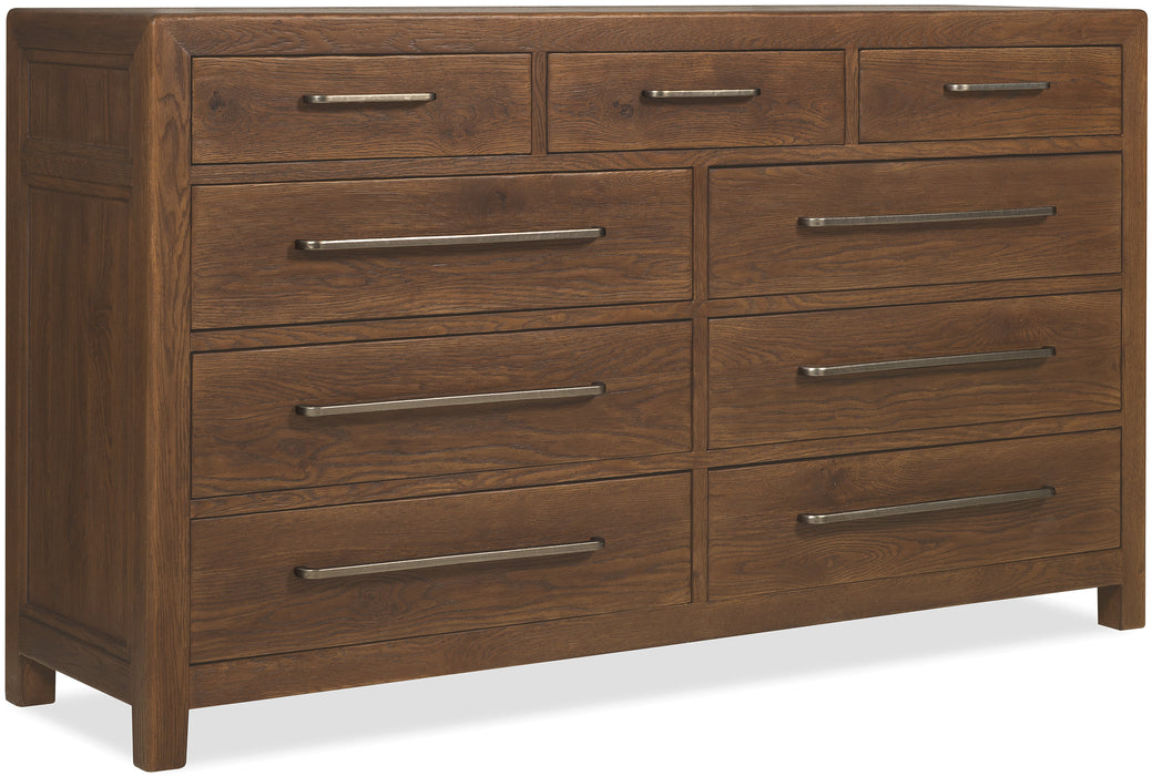 Driftwood Nine-Drawer Dresser