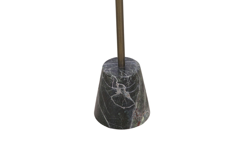 Gianna - Accent Table - Antique Brass / Green Marble