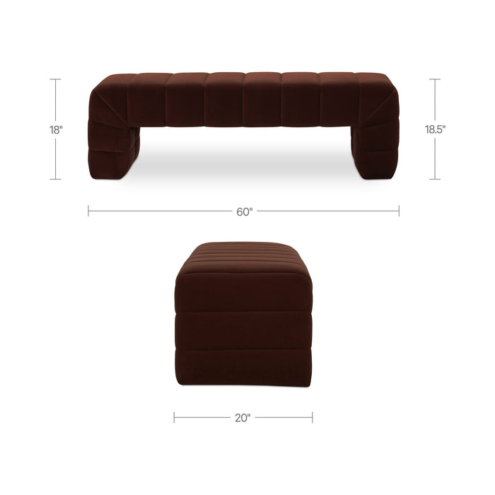 Verity - Bench - Warm Brown